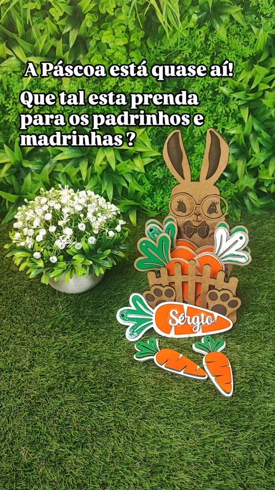 TikTok: coelho de Páscoa para padrinhos